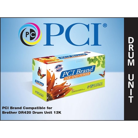 Pci Pci Brother Dr-420 Dr420 Drum 12000 Pg Yld Fits Brother Dcp7060,  DR420-PC